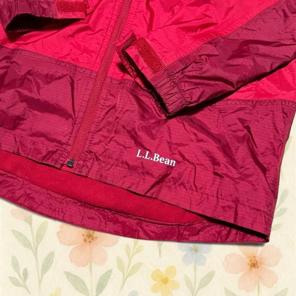 L.L. Bean Two-Tone Red Windbreaker Jacket (Youth 14–16) - Picture 2 of 8